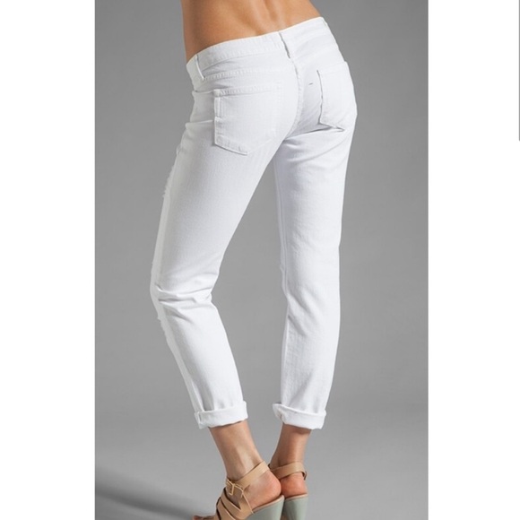 PAIGE Jimmy Jimmy White Distressed Skinny Jeans 25 - Picture 15 of 16